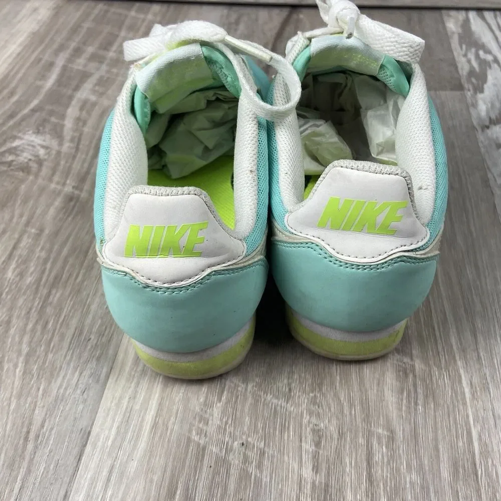 Nike Womens‎ 5 Classic Cortez 644408-317 Teal Casual Shoes Sneakers Flaws Stains - Picture 4 of 12